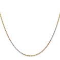thumbnail image 3 of Chaîne Pendentif Chaîne Corde Colorée Tri 14k 18 Pouces 1.5mm Charme, 3 of 9