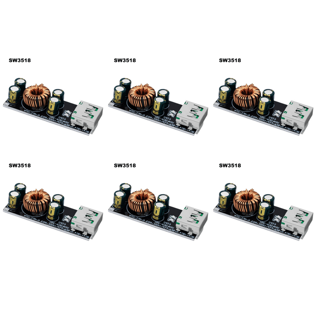 Placa de carga rápida para teléfono QC4.0/3.0 Módulo reductor reductor móvil de 6-35 V (SW3518)
