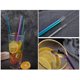 thumbnail image 5 of Pajitas De Metal De Acero Inoxidable Pajitas Para Beber Portátiles Con 2 Cepillos De Limpieza Y Bolsa Pajitas De Metal Dobladas Y Rectas Para Café Con Jugo De Limonada Monstrate HA041732-02, 5 of 6
