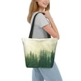thumbnail image 7 of Kll Tote Bag For Women Fog Forest Print Shopping Grocery Reusable Bags For Office School Shopping Travel, 7 of 7