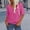 Hot Pink, variant on YHAJDS Women's Basic T-shirts Short Sleeve Round Neck Solid Color Classic Casual Tee