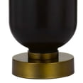 thumbnail image 4 of 150 Watt Metal and Glass Base Table Lamp, Brass and Black- Saltoro Sherpi, 4 of 5