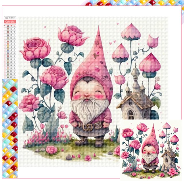 Kit Con Cuentas Cuadradas 5D DIY Del Arte Artesanal 35x35cm