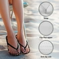 thumbnail image 6 of POLERO Women's Comfortable Flip Flops Yorkshire Dog Lightweight Summer Sandals with Non-Slip Sole, 6 of 7
