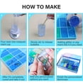 thumbnail image 4 of Juego de moldes de silicona Vakoo Domino con caja grande de resina, 4 of 7