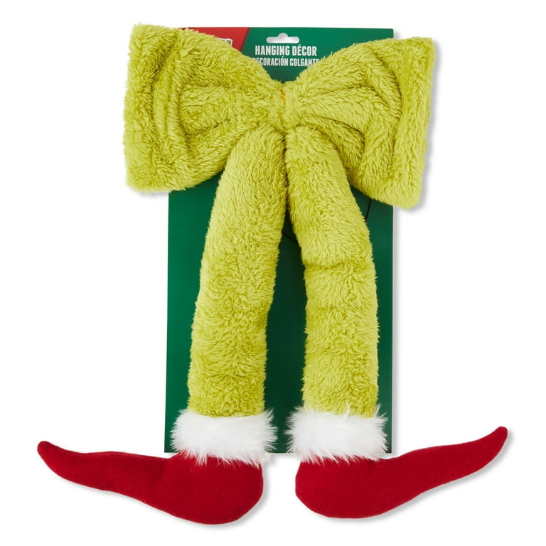 Dr. Seuss' How the Grinch Stole Christmas Hanging Green Bow Grinch Legs Door Decoration by Ruz