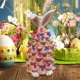 thumbnail image 5 of 2026 Newly Lighted Easter Bunny Resin Tabletop Tree 6 Inches Pre-Lit Rabbit Figurines with Colorful Lamp Beads and Bunny Ear Top Spring Easter Holiday Decor Gifts, 5 of 8