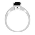thumbnail image 4 of 1 ct Radiant Cut Natural Onyx Solitaire 14K White Gold Womens Engagement Ring, 4 of 6