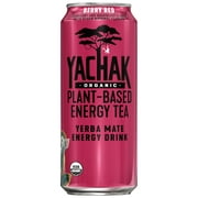 Yachak Yerba Mate Drink, Berry Red, 16 oz Cans, 12 Count