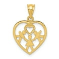 thumbnail image 1 of 14K Yellow Gold Heart Charm, 1 of 2