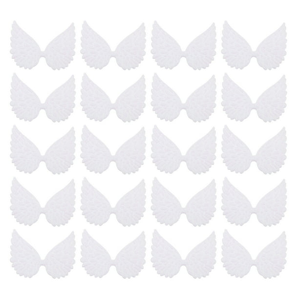 30pcs Angel Ala Cake Topper Mini Glitter Angel Ala Costura Parches Accesorios