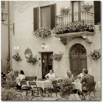 Trademark Fine Art "Tuscany Caffe VI" Canvas Art by Alan Blaustein