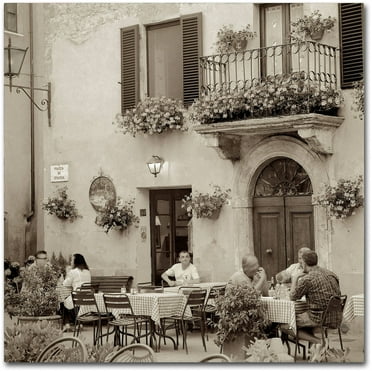 Trademark Fine Art "Tuscany Caffe VI" Canvas Art by Alan Blaustein