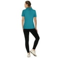 thumbnail image 6 of Jack Smith Women's Basic Short Sleeve Golf Slim Fit Sports Moisture-Wicking Polo Shirt T-Shirt Athletic Tops(S-2XL), 6 of 8