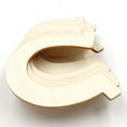 thumbnail image 3 of FUEENIRVA Beige Wooden Horseshoe Cutouts for Painting and Stenciling Crafts, 3 of 8