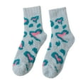 thumbnail image 2 of Gymayou Women Furry Socks Warm Thickened Crew Socks Fuzzy Slipper Socks Thick Fluffy Warm Socks Blue One Size, 2 of 3