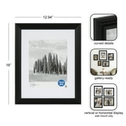 Mainstays 11x14 Picture Frame with Black Matte for 8x10 Photos Traditional Gallery Wall Frame
