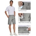 thumbnail image 2 of SPECIAL MAGIC Men's Cargo Shorts Mens Golf Shorts with 6 Pockets（Grey 36）, 2 of 8