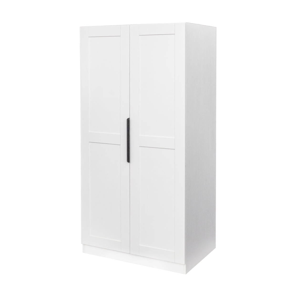 GZXS Freestanding White Kitchen Pantry Cabinet with Door Racks, and Back Cable Management, 5-Tier Wooden Storage Cupboard, 31.5"L x 21.65"W x 62.99"H