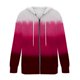 thumbnail image 5 of Puntoco moda mujer manga larga cremallera frente abierto suelta prendas de vestir exteriores blusa estampada abrigo Tops bolsillos blusa con capucha liquidación Puntoco Puntoco-6434, 5 of 5