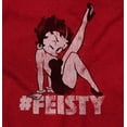 thumbnail image 2 of Betty Boop Hashtag Feisty Cute Sassy Women Plus Size Graphic Tee Tees Brisco Brands 3X, 2 of 6