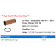thumbnail image 2 of Oil Filter - Compatible with 2011 - 2013 Dodge Charger 3.6L V6 2012, 2 of 2
