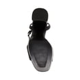 thumbnail image 3 of Steve Madden Lessa Platform Sandals Women Block Heel Ankle Strap Open Toe Pumps (Black Leather, 10), 3 of 8
