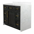 thumbnail image 5 of Palisade 42" Bathroom Vanity with Dark Oak Cabinet and Engineered Marble Top, 5 of 5
