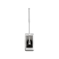 thumbnail image 2 of Toilet Brush with Holder Set – Angled Head, Flexible Bristles, Long Handle Plastic Toilet Bowl Cleaner, Quick-Dry Hygienic Base, White, 19.3 in, 2 of 6