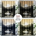 thumbnail image 5 of Hunting Deer Shower Curtain Rustic Forest Woodland Shower Curtains Vintage Farmhouse Country Wildlife Cabin Themed Bathroom Decor Polyester Fabric-72" x 72", 5 of 6