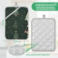 thumbnail image 6 of Yayeee Pot Holders Kitchen Heat Resistant with Pocket 7"x9.8" Cotton Oven Cooking Hot Pads, Green Christmas Trees, 6 of 7