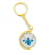 thumbnail image 1 of Levantando pesas, gimiendo. Anillo de oro de metal llavero llavero, 1 of 3
