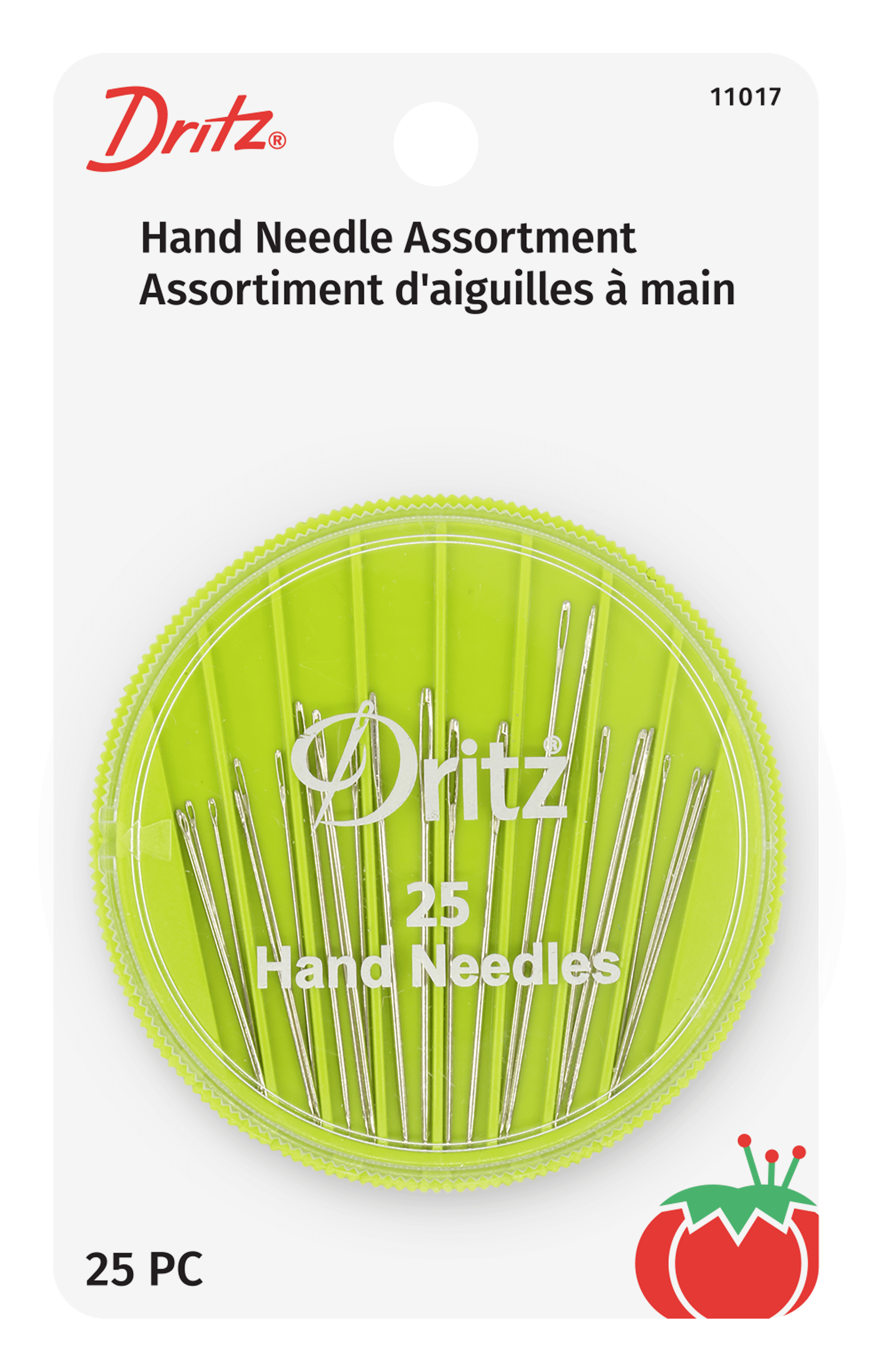 Dritz Hand Needles 25 Pack with Storage Case for Hand Sewing and