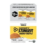 Honey Stinger Organic Energy Waffle, Vanilla, Caffeine Free Healthy Snack, 1.06 oz., 12 pk.
