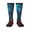 2 Black-1, variant on Red And Blue Fire Thigh High Socks Extra Long Stretchy Sock Women Over Knee High Opaque Stocking Daily Wear
