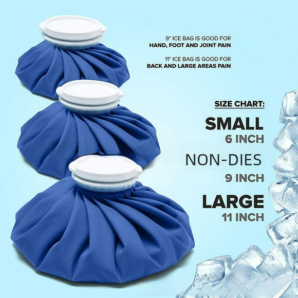 Bolsa de tela para hielo, bolsa de hielo, bolsa de hielo para deportes, bolsa de frío y calor, uso repetido