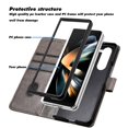thumbnail image 2 of Étui Portefeuille Gravé Tournesol pour Samsung Z Fold 5 Protection Complète Multi-Fonctionnalité, 2 of 5