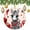 pattern-3, variant on Christmas Ornament Zebra Animal 3" Circle Ceramic Ornament Animated Zebra with Christmas Decorations Holiday Ornament for Home Christmas Tree Decor Housewarming Gift