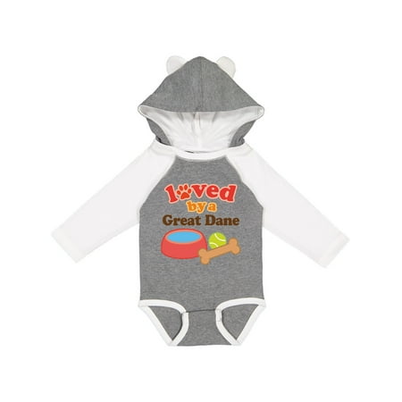 

Inktastic Great Dane Dog Lover Gift Baby Boy or Baby Girl Long Sleeve Bodysuit