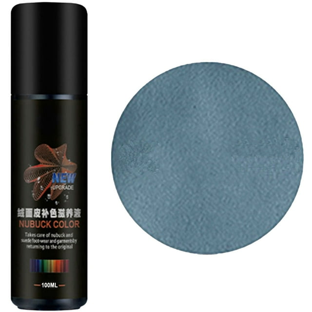 Suede Color Restorer & Protector for Shoes Bags Jackets, 75ml Leather Revitalizer Spray with Applicator, Fade Repair Solution