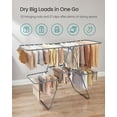 thumbnail image 3 of Tendedero de ropa SONGMICS plegable de 2 niveles gris ULLR053G0, 3 of 6