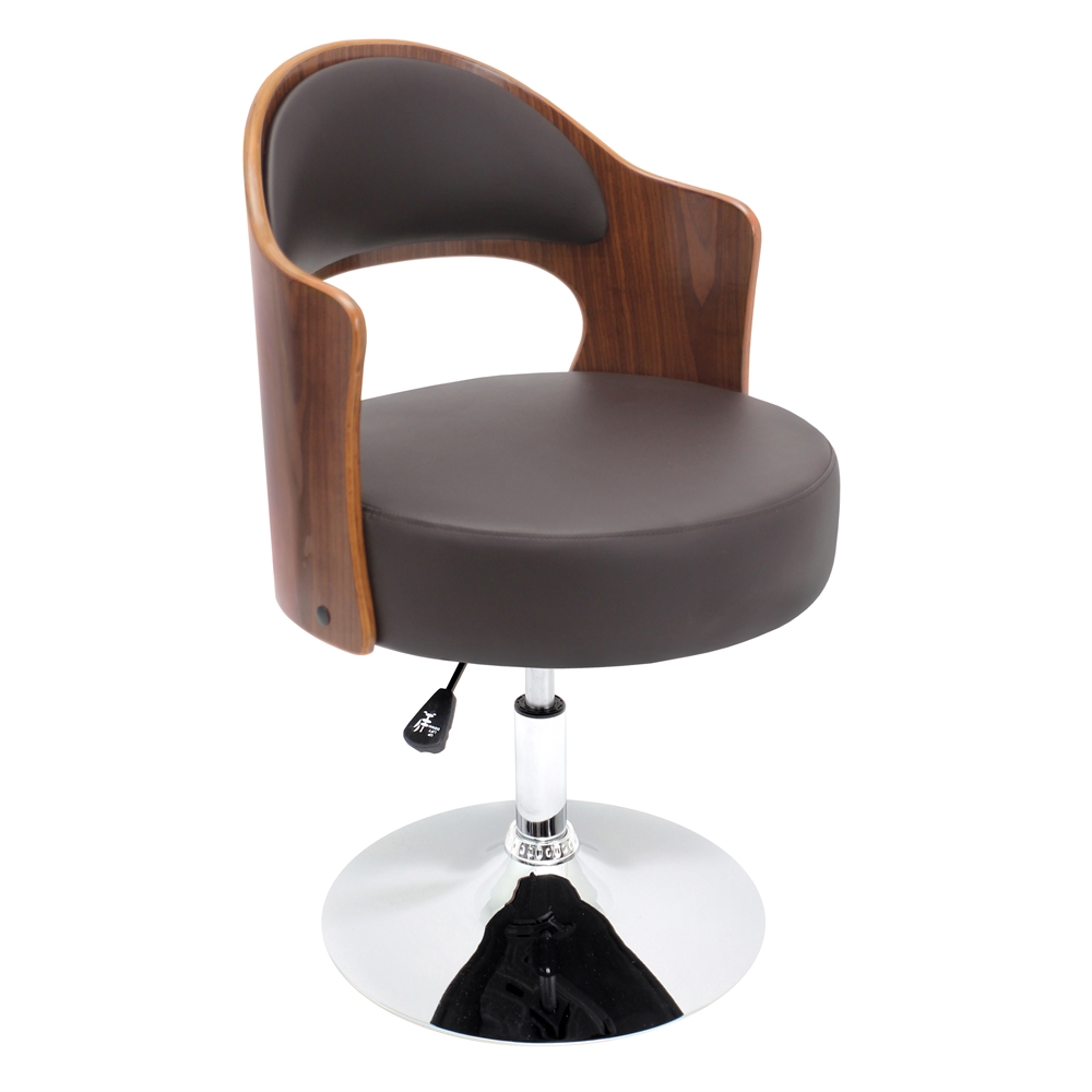 Lumisource Cello Adjustable Faux Leather Swivel Dining Chair - image 2 of 2