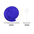thumbnail image 3 of Uxcell 30 Pcs Dark Blue Party Hanging Double Strip Hanging Decorations Plastic Ceiling Streamers with Hang Tag Hook, 3 of 6