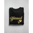 thumbnail image 3 of Blessed. Text Sweatshirt Women -GoatDeals Designs, Female Large, 3 of 4