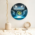 thumbnail image 2 of Lsque Geometry Dash Pattern Ceramic Decorative Plate Decorative Plates with Display Stand Personalized Porcelain Plate Ceramic Ornaments for Wall Hanging Decoration-7in, 2 of 6