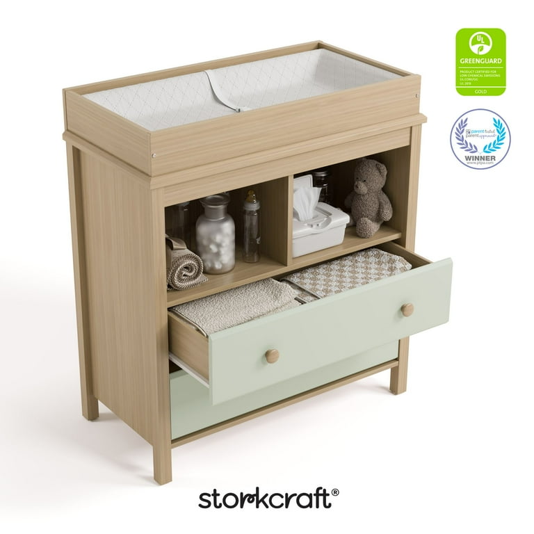 Storkcraft Alpine 2-Drawer Infant Changing Table Dresser