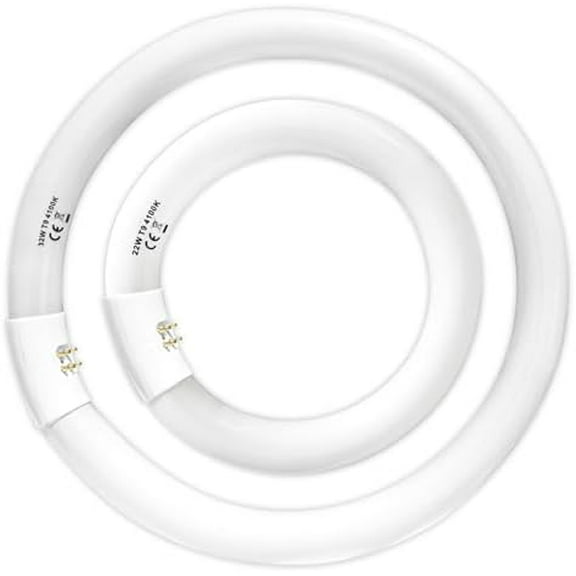 FC8T9/CW 22W and FC12T9/CW 32W Cool White Set, 8 inch T9 22 Watts Circular Light Bulbs, 12 inch 32 Watts Circline Fluorescent Bulb Round Ring Bulb CRI 80, G10q Prong$$Tools & Hardware Other