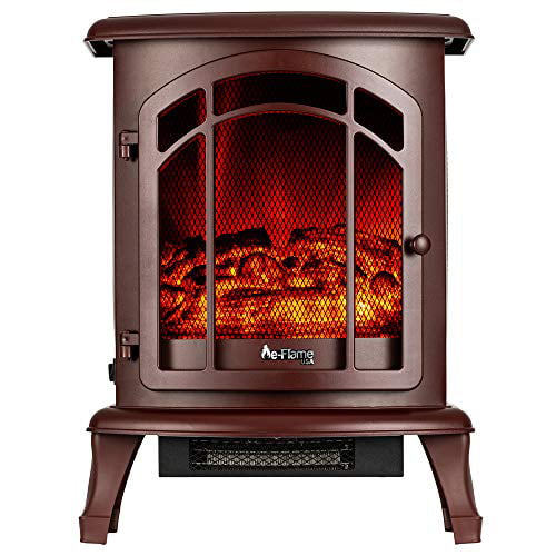 E Flame Tahoe 24 Led Portable Electric, Rustic Corner Electric Fireplace Heater