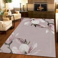 thumbnail image 3 of 3D Orchid Area Rugs, Modern Simple Hand-Painted Pastoral Flowers Area Carpet, Non-Slip Mat Easy Cleaning with Backing Apply to Entryway Hallway Hotels 4x5ft, 3 of 6