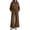 Brown, variant on Wide Leg Sweatpants Sets for Women 2 Piece Outfit,Long sleeves Hoodie,High Waist Pants with Pockets,Solid Color Casual Sets,Fall Tracksuit,Spring Casual Outfits